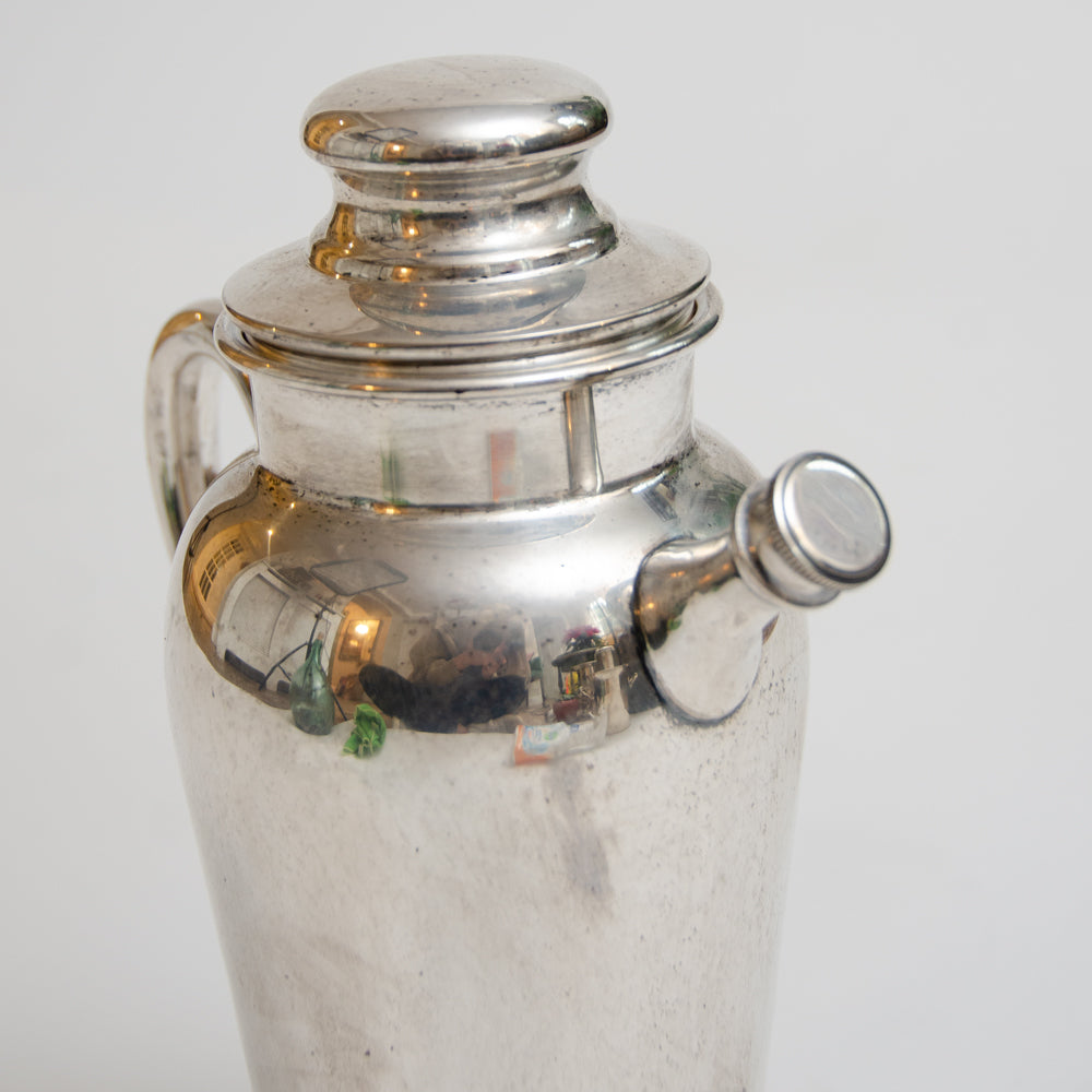 Large Art Deco Silver Cocktail Shaker