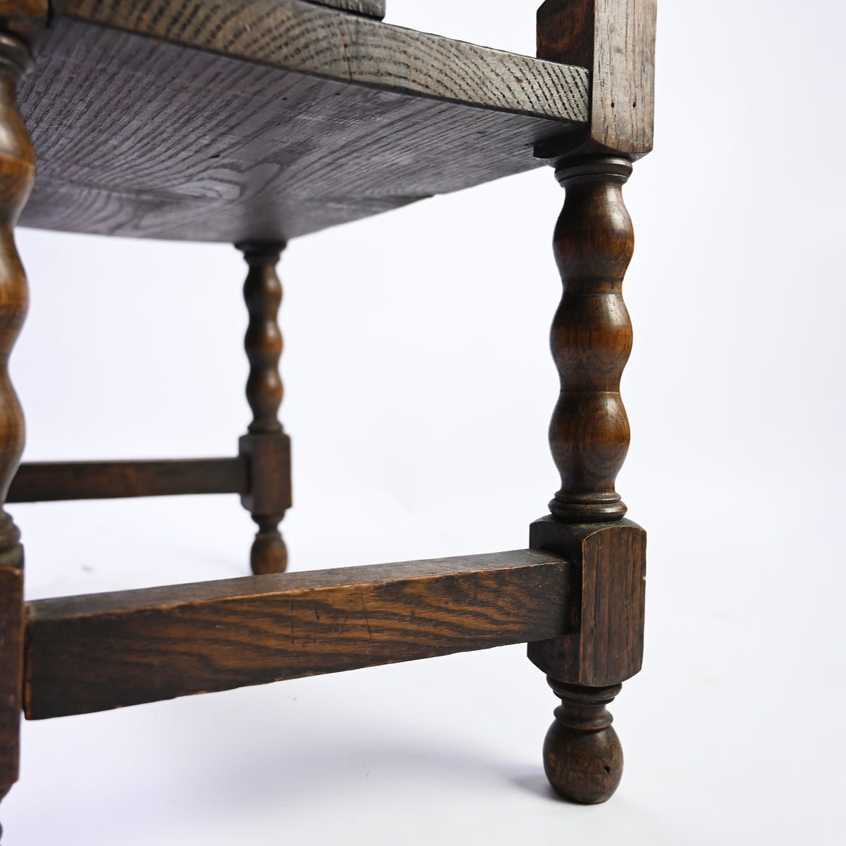 French Oak Bobbin Magazine Rack