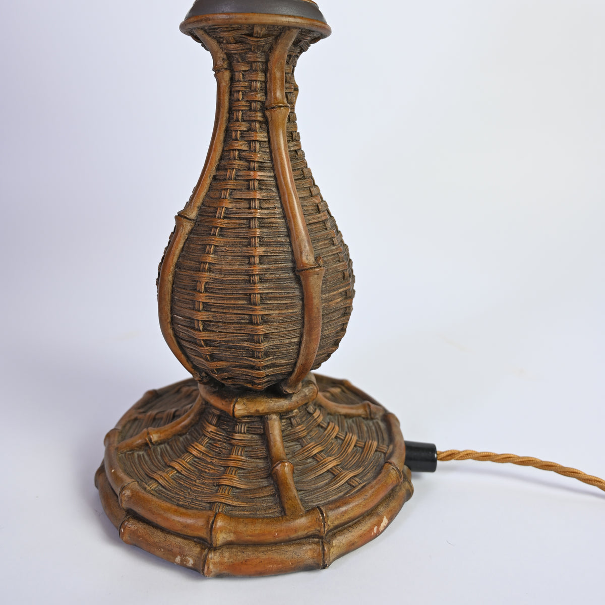 Wicker Lamp and lampshade