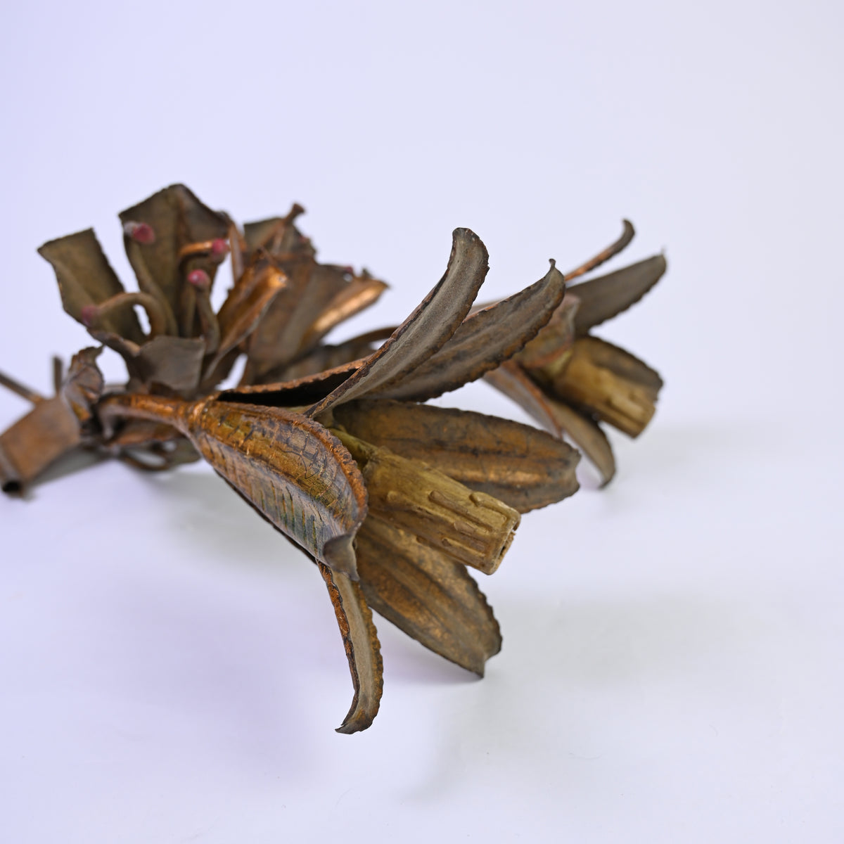 Gilt Floral Wall Sconces