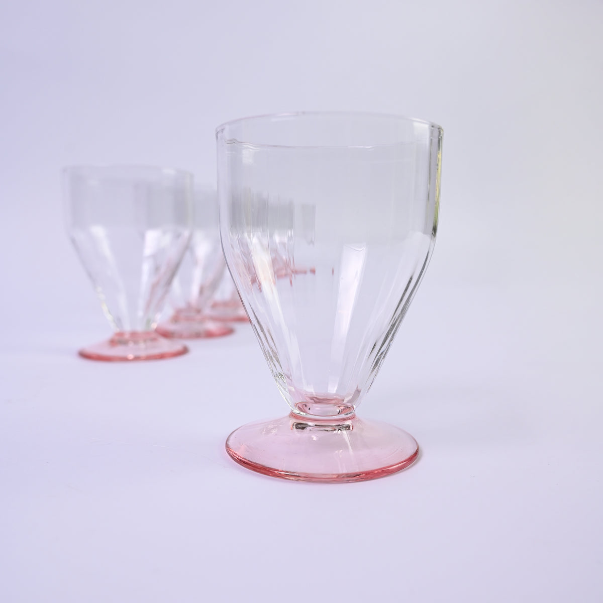 Pink Dessert Glasses Set