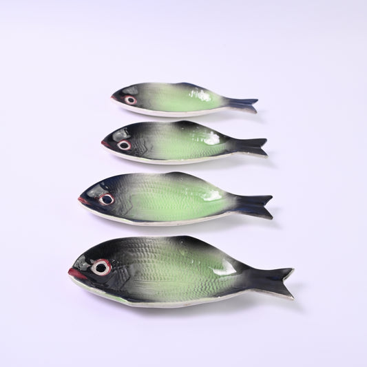 Green Fish Side Plate set