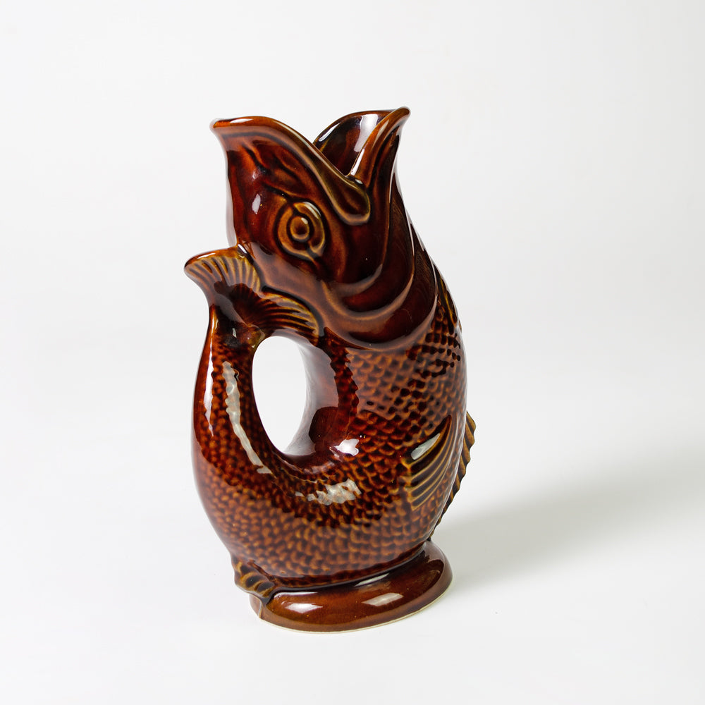 Tan Vintage Gluggle Jug