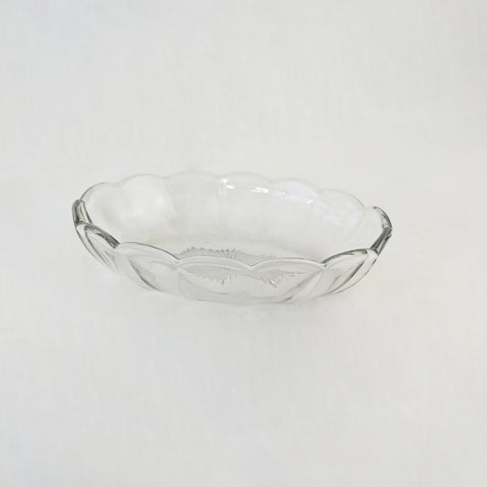 Small Oval Glass Bowl