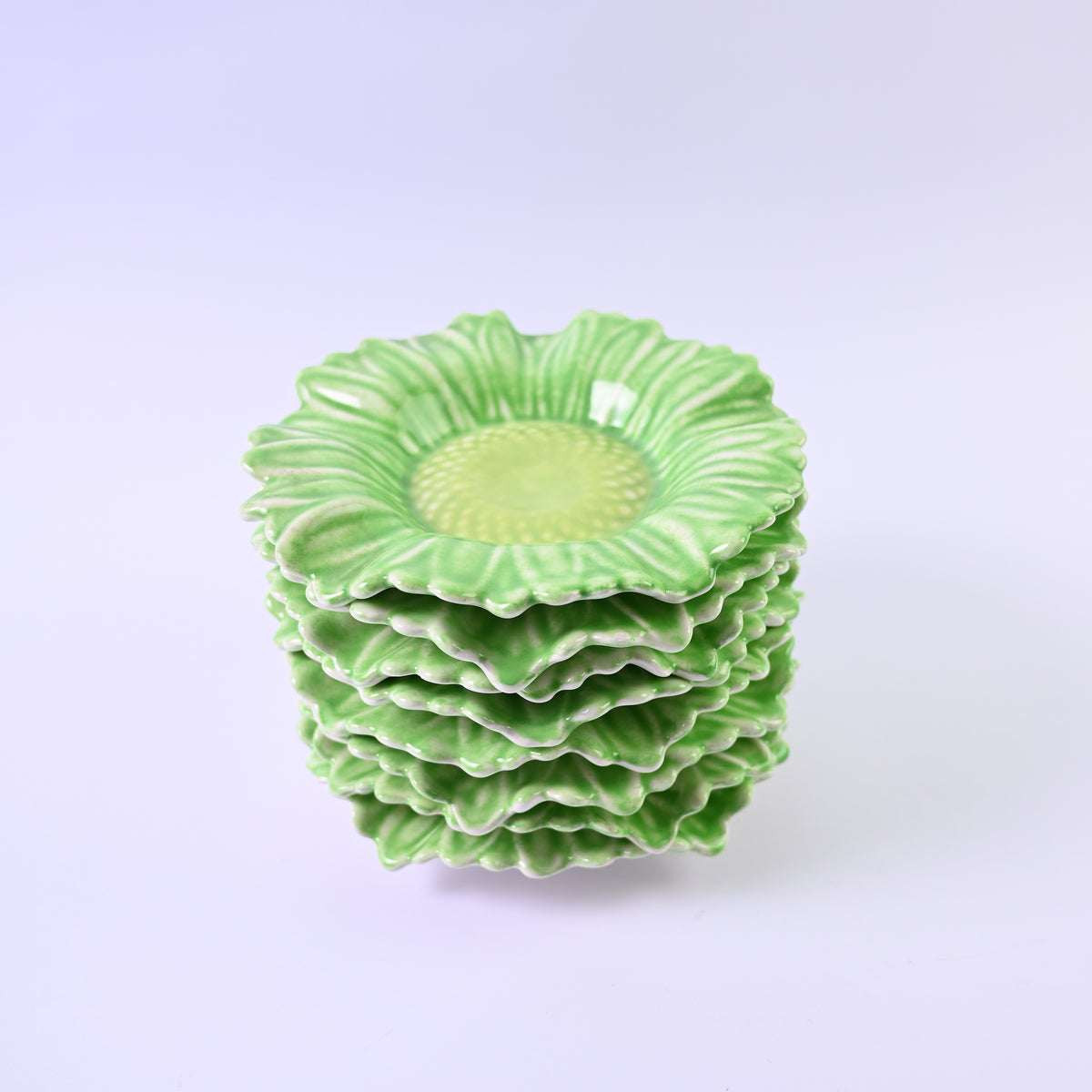 Green Daisy Plates