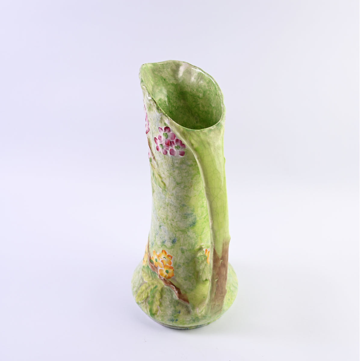 Green Floral Pitcher