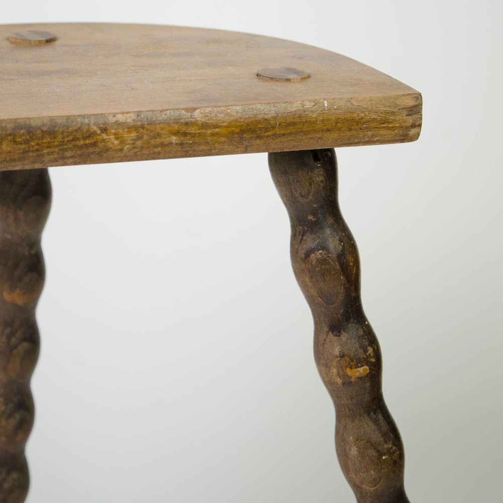 French Rustic Bobbin Stool