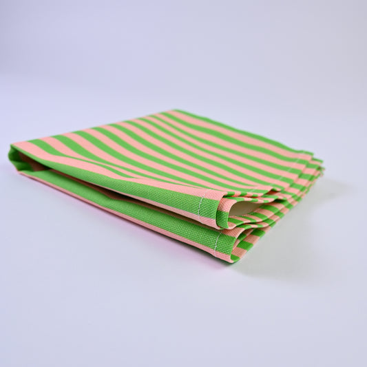 Luxury Natural Cotton Linen Striped Napkins