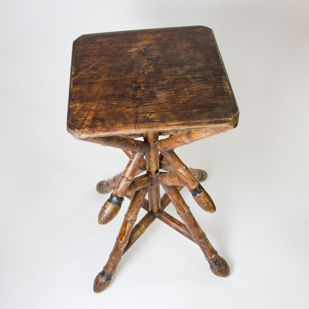 Elegant Bamboo Side Table