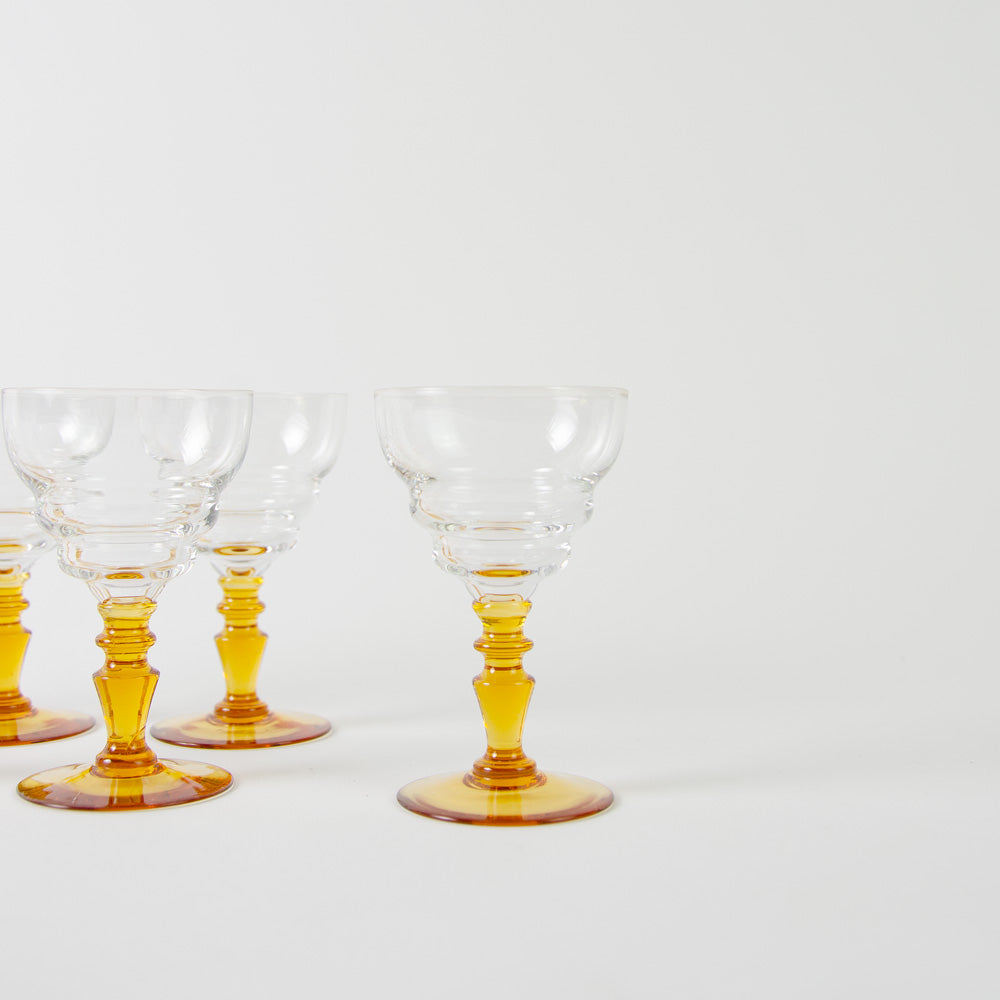 Set of French Art Deco Glasses