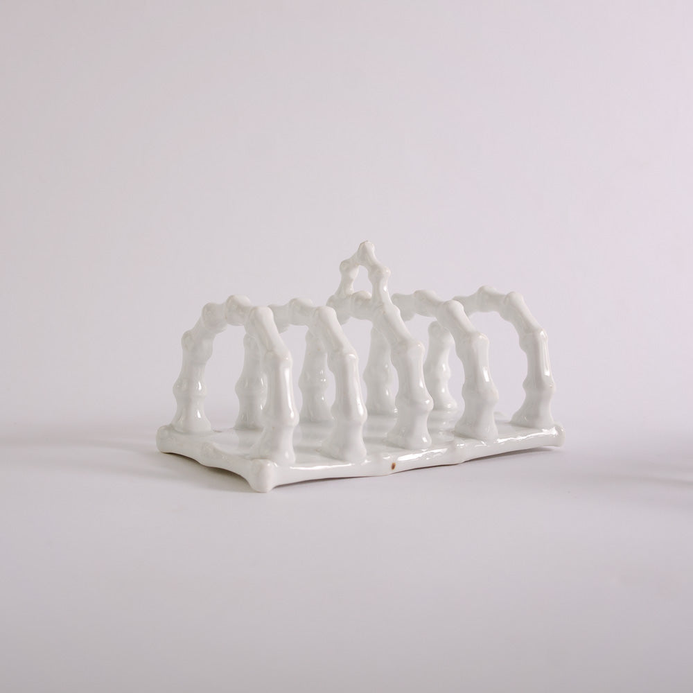 Pair of Vintage Faux Bamboo Toast Rack Holders