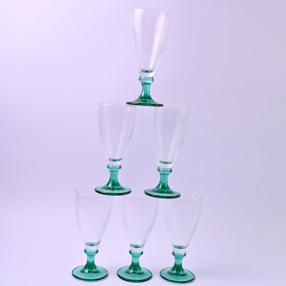Set of Turquoise Glasses