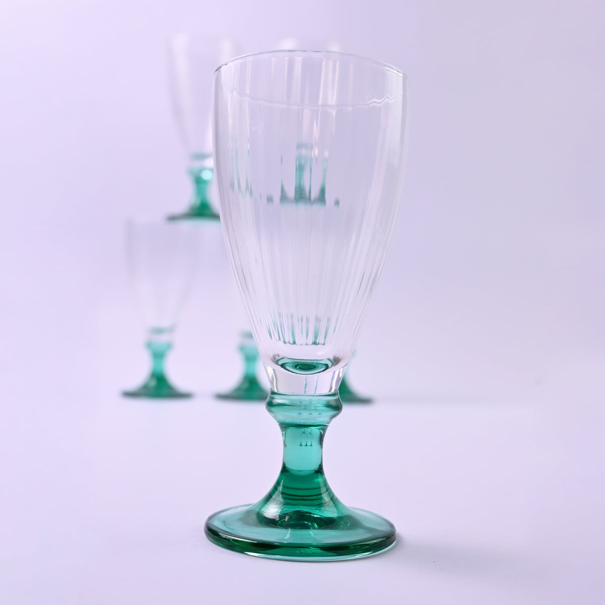 Set of Turquoise Glasses