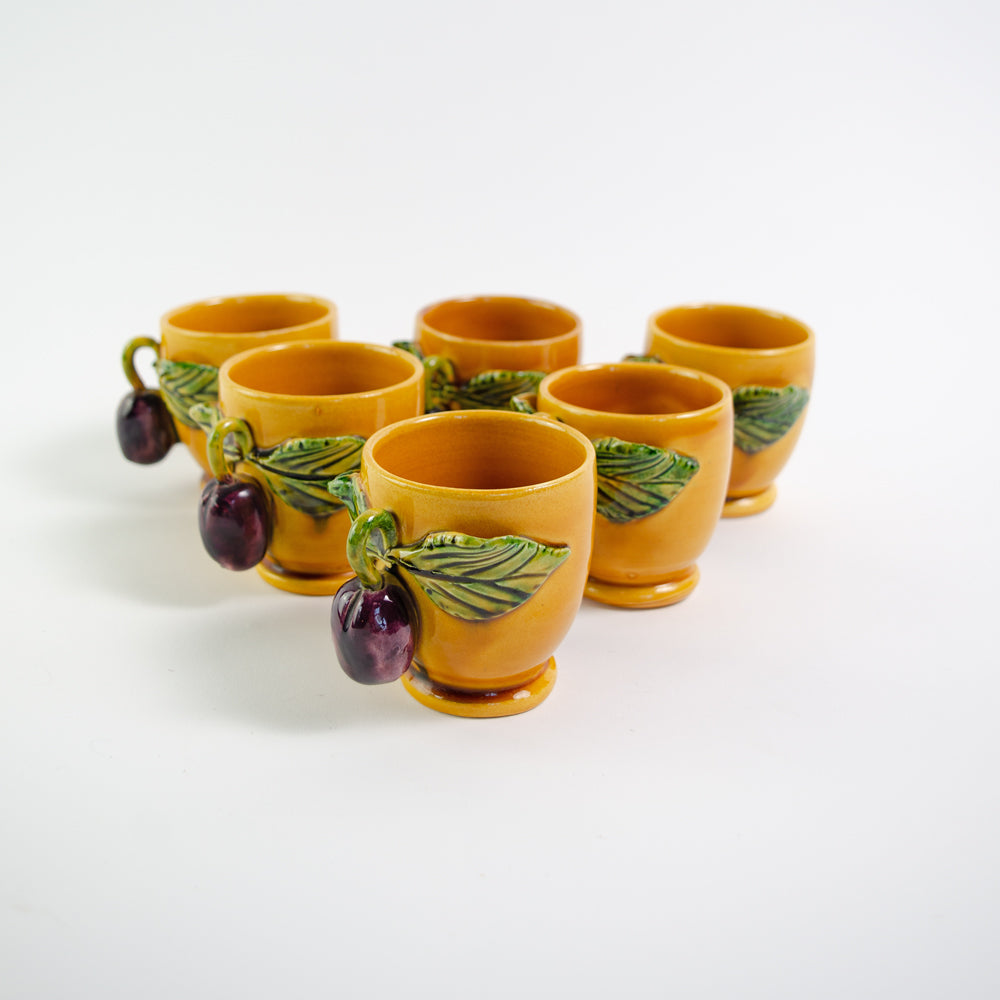 Decorative Olive Mugs