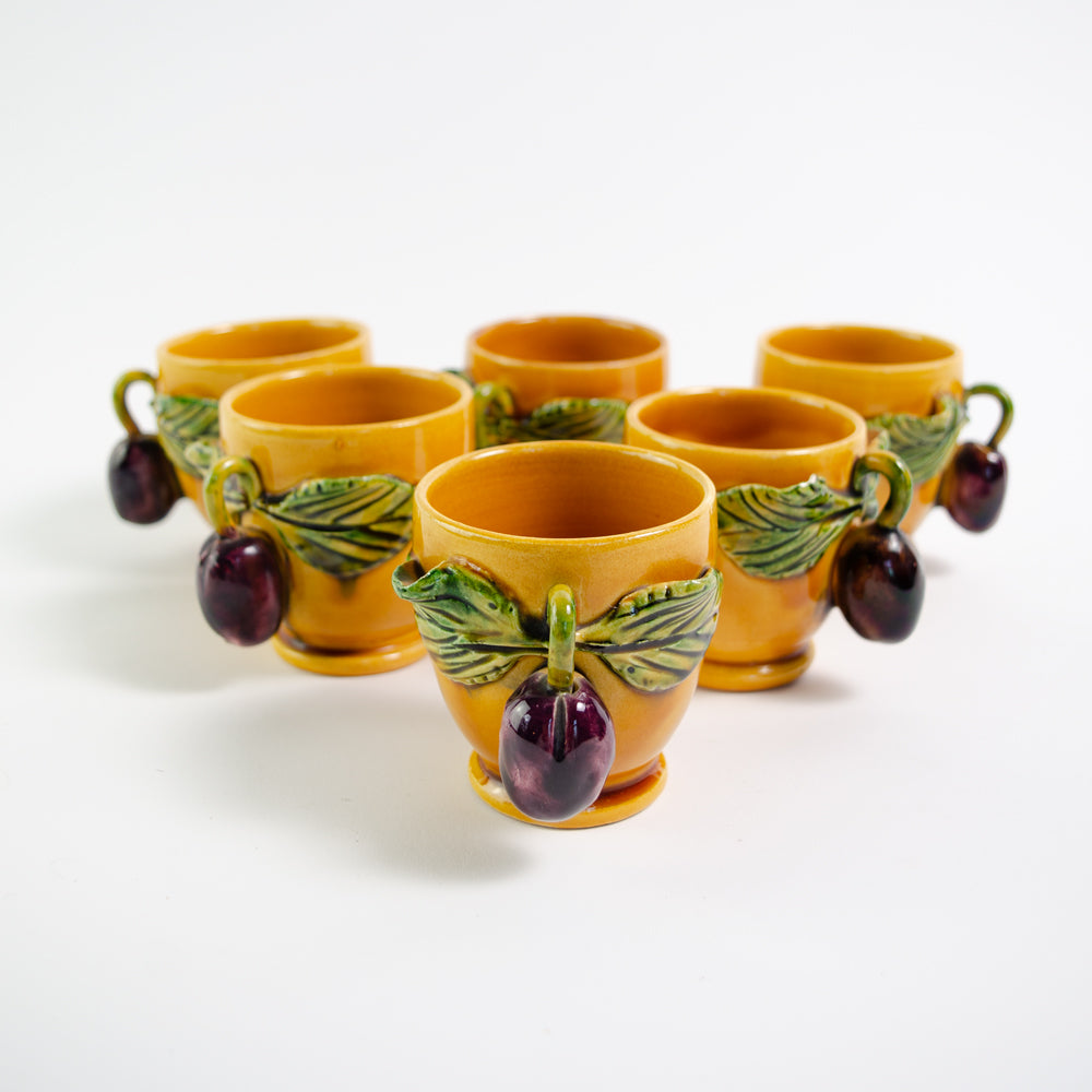 Decorative Olive Mugs