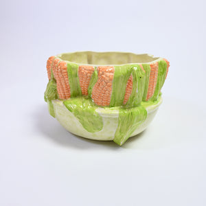 Vintage Corn Ceramic Serving Dish