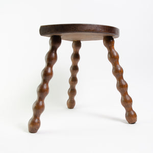 French Wooden Bobbin Stool