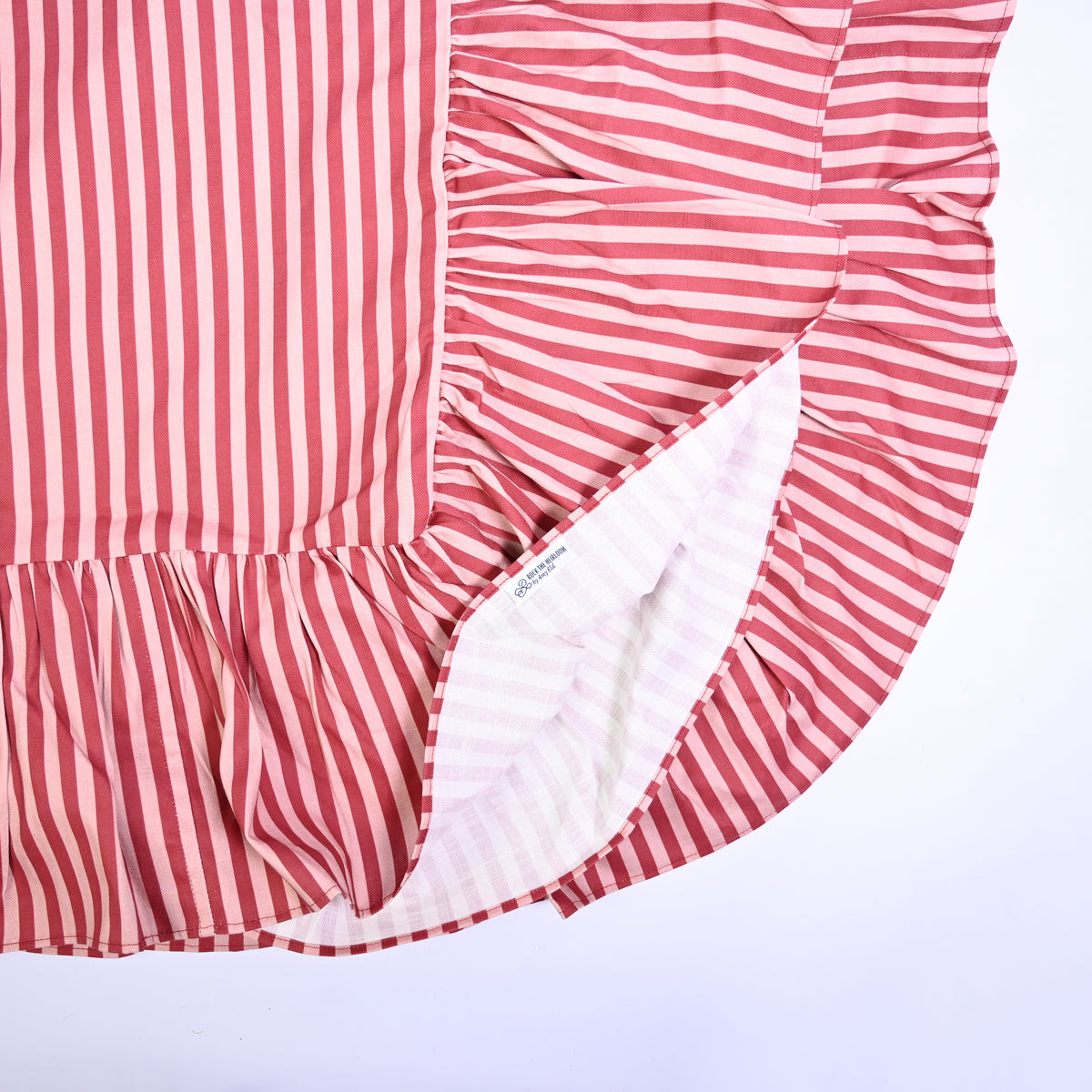 Luxury Natural Cotton Linen Striped Tablecloths