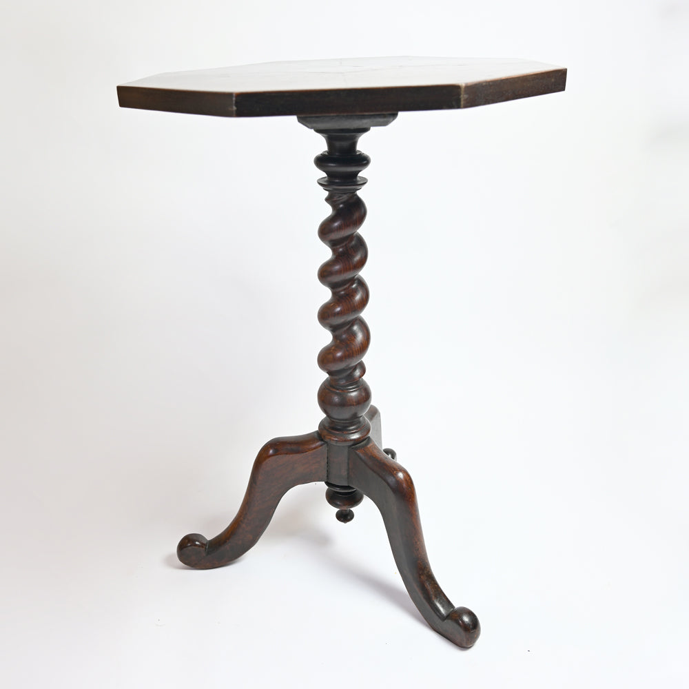 Hexagon topped solid French Oak Table