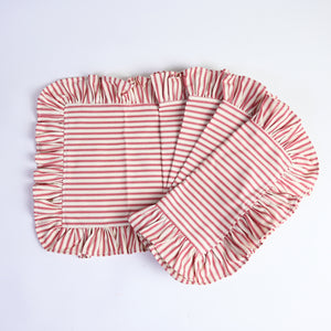 Luxury Frilled Devon Striped Placemats