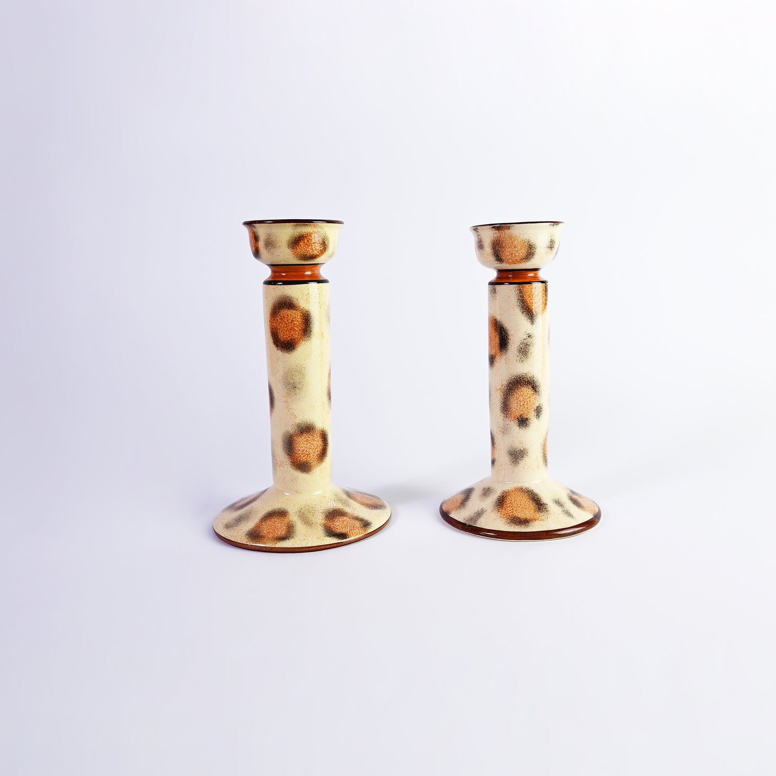 Beautiful hand painted Giraffe Candle Sticks