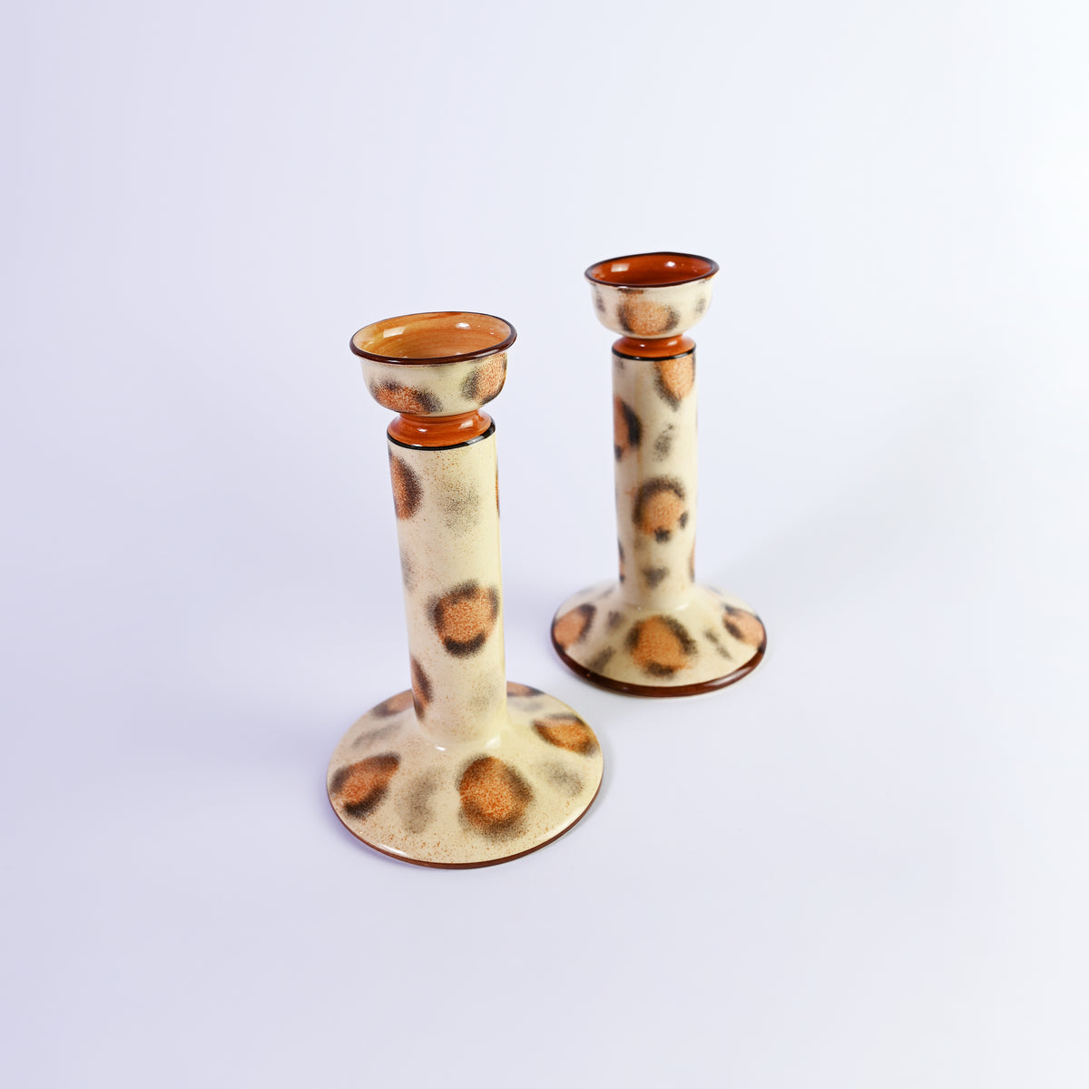 Beautiful hand painted Giraffe Candle Sticks