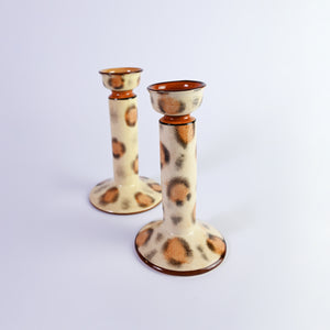 Beautiful hand painted Giraffe Candle Sticks