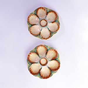 Gorgeous Hand Painted French Oyster Plate