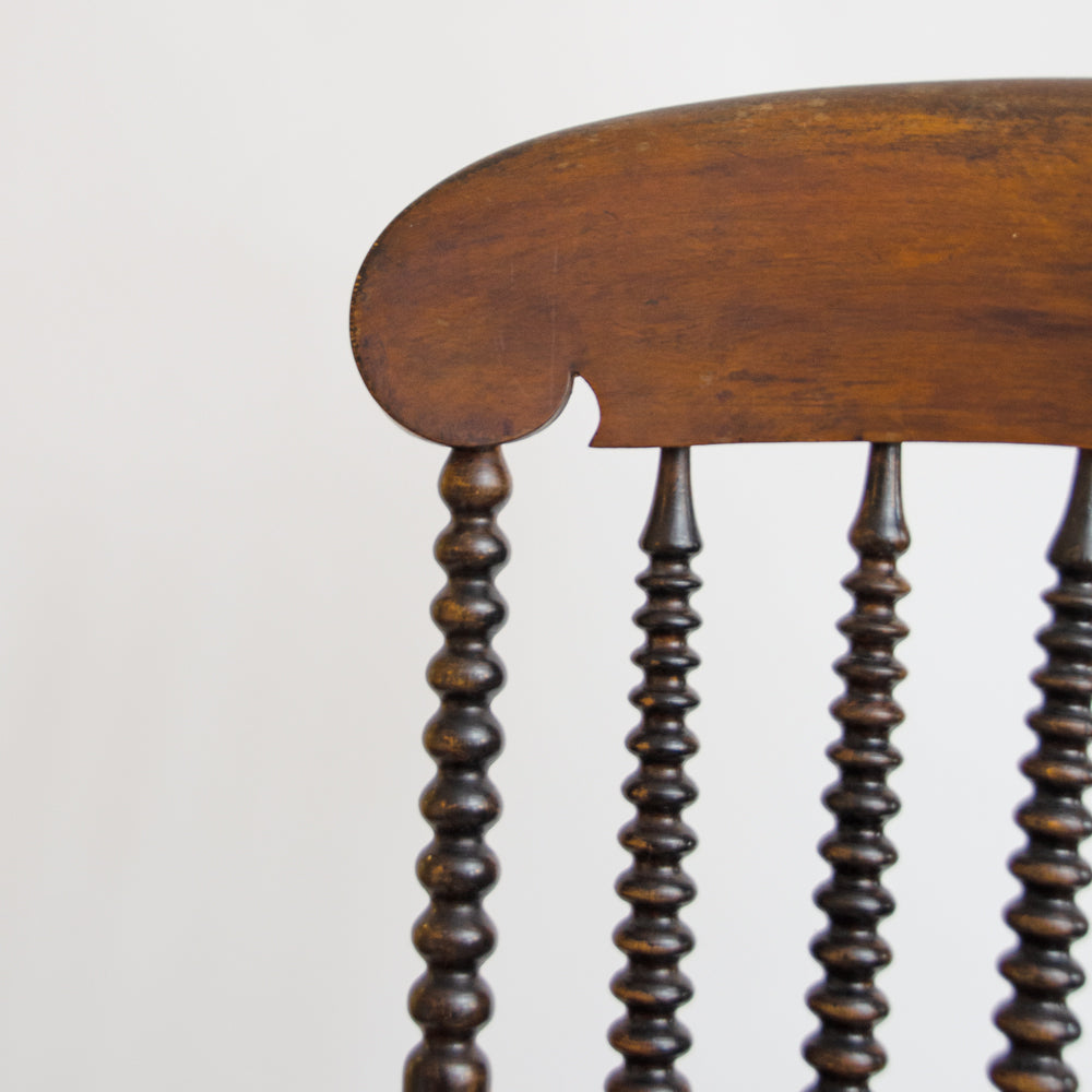 19th Century Bobbin Rocking Chair