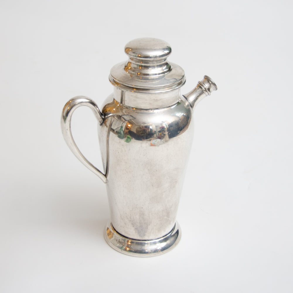 Large Art Deco Silver Cocktail Shaker