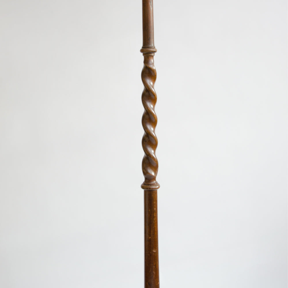 Oak Barley Twist Lamp Base