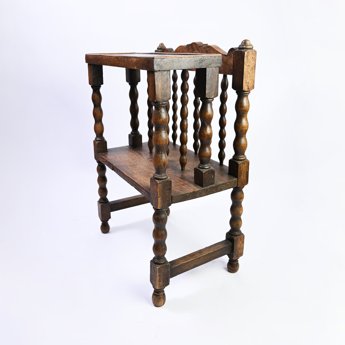 French Oak Bobbin Magazine Rack