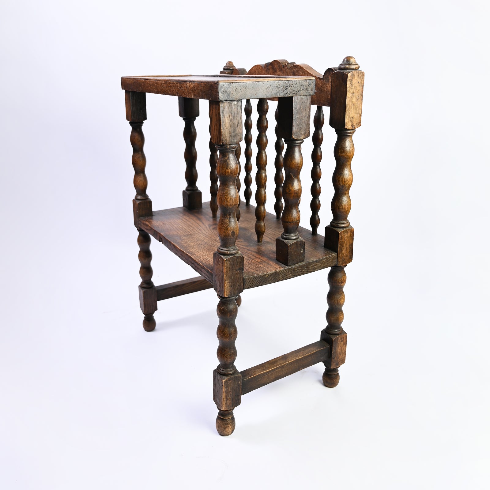 French Oak Bobbin Magazine Rack