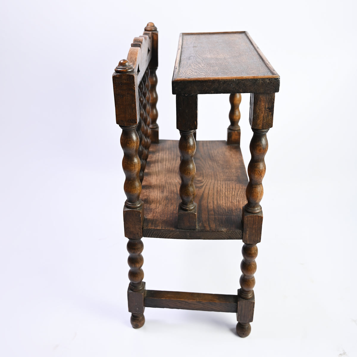 French Oak Bobbin Magazine Rack