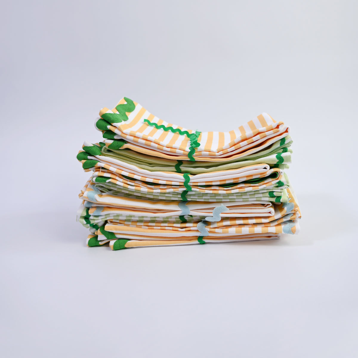 Handmade Stripy Cotton Napkins