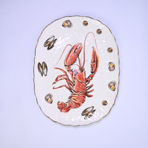 Hand painted Lobster Plate