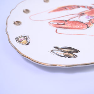 Hand painted Lobster Plate