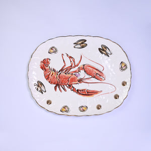 Hand painted Lobster Plate