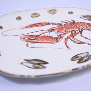 Hand painted Lobster Plate