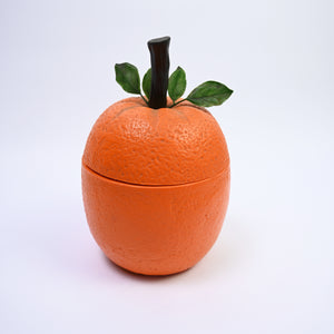 Large Orange Ice Bucket