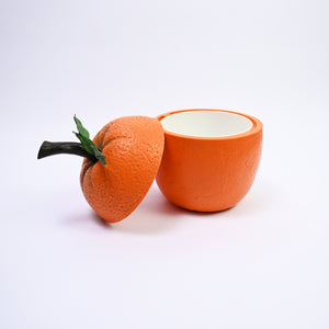 Large Orange Ice Bucket