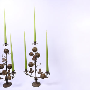 Pair of Brass and gold Candle Sticks