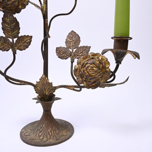 Pair of Brass and gold Candle Sticks