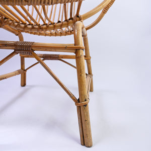 Pair of Small  Vintage Bamboo Chairs