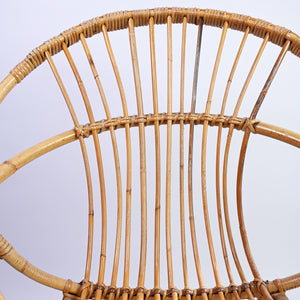 Pair of Small  Vintage Bamboo Chairs