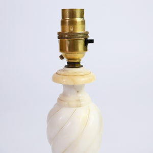 Twisted Marble Lamp Base