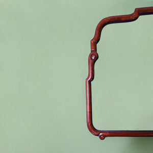 Walnut Scalloped Mirror