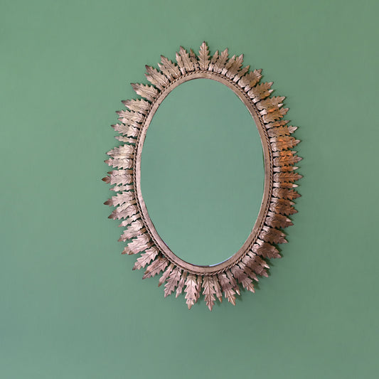 Oval Sunburst Mirror