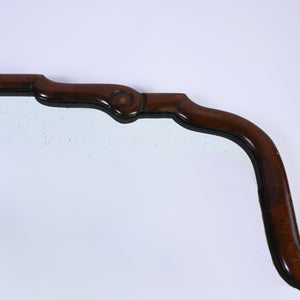 Walnut Scalloped Mirror