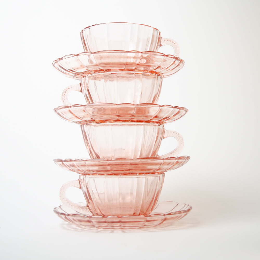 Beautiful French Scalloped Tea Set